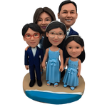 Load image into Gallery viewer, Custom Pediatrician Bobblehead With Teddy Bear - Personalized Doctor Gift