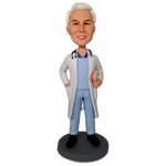 Load image into Gallery viewer, Custom Doctor Bobblehead With Stethoscope - Personalized Medical Gift for Him