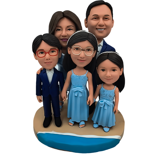 Custom Pediatrician Bobblehead With Teddy Bear - Personalized Doctor Gift