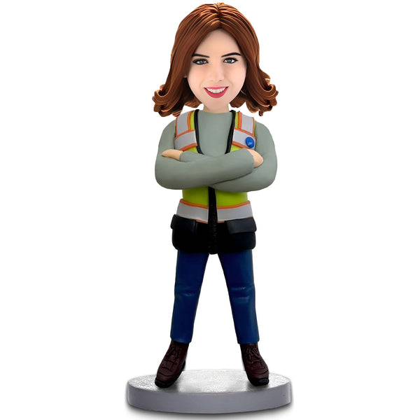 Custom Dentist Bobblehead With Tooth - Personalized Dental Gift for Him