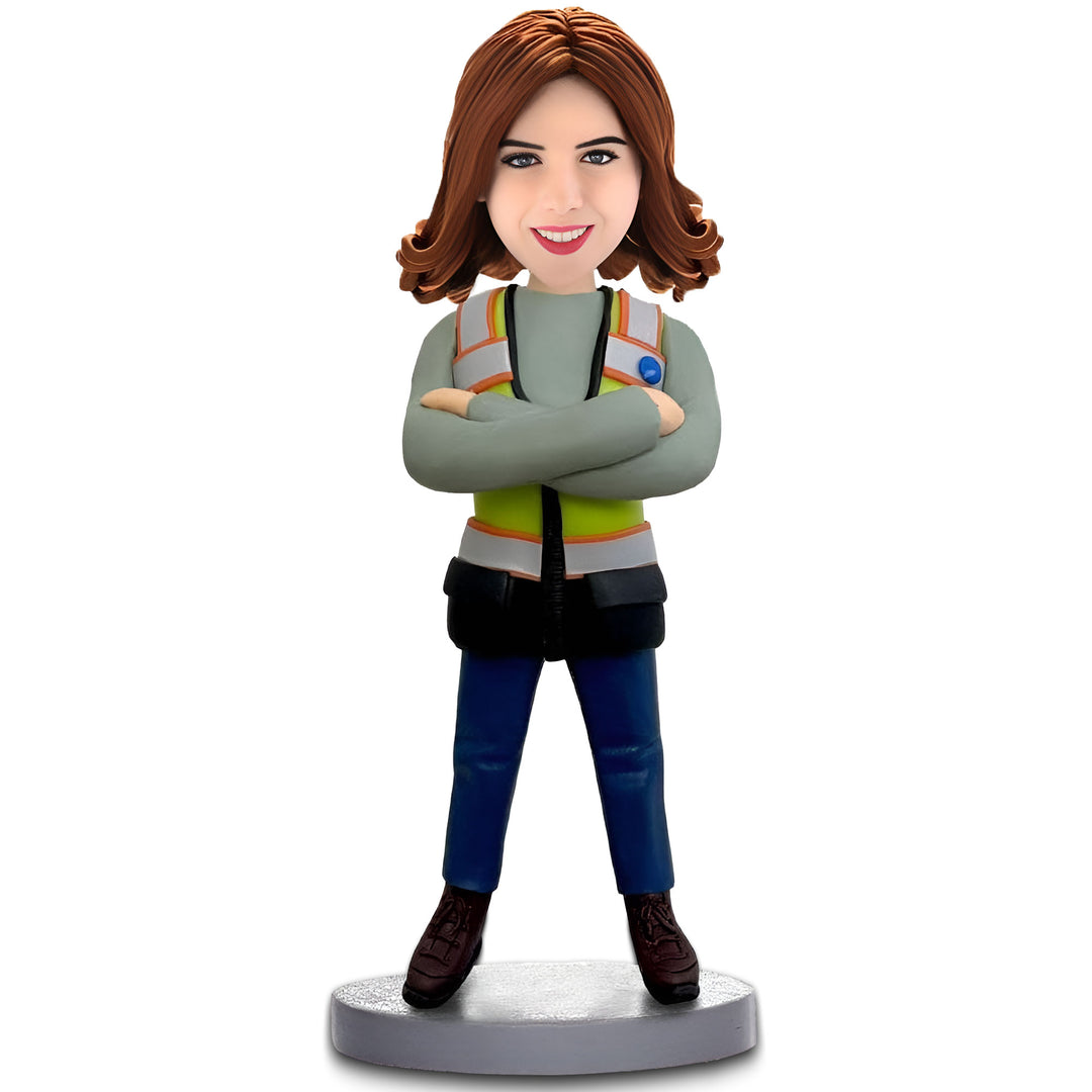 Custom Dentist Bobblehead With Tooth - Personalized Dental Gift for Him