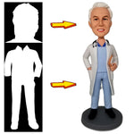 Load image into Gallery viewer, Custom Doctor Bobblehead With Stethoscope - Personalized Medical Gift for Him
