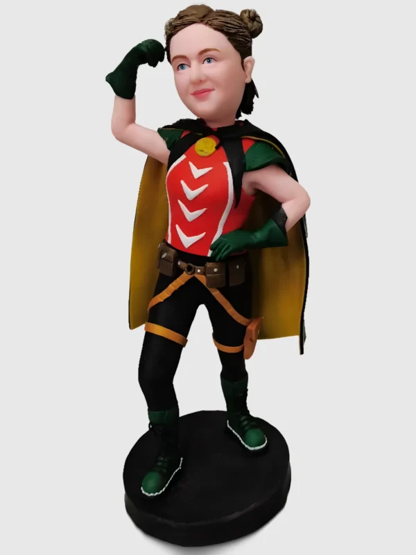 Custom Superhero Family Bobblehead – Personalized Heroic Family